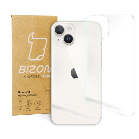 Folia hydrożelowa na tył Bizon Glass Hydrogel, iPhone 14, 2 sztuki