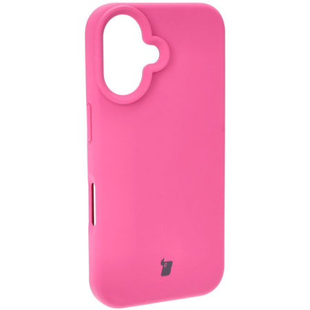 Silikonowe etui Bizon Soft Case do iPhone 16, fuksja