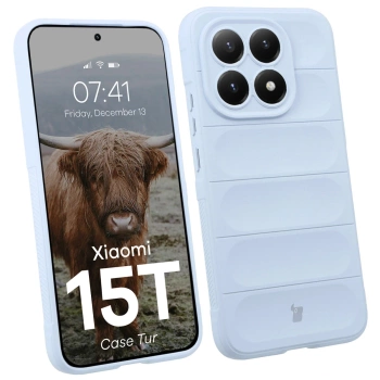 Pancerne etui Bizon Case Tur do Xiaomi 15T, jasnoniebieskie