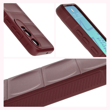 Pancerne etui Bizon Case Tur do OnePlus Nord CE4 Lite 5G, burgundowe