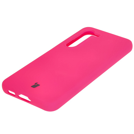 Silikonowe etui Bizon Soft Case do Galaxy S23, neonowo-różowe