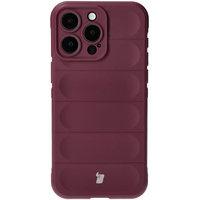 Pancerne etui Bizon Case Tur do iPhone 15 Pro Max, burgundowe