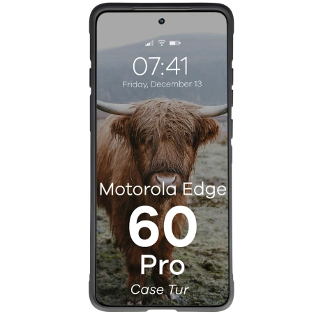 Pancerne etui Bizon Case Tur do Motorola Edge 60 Pro, czarne