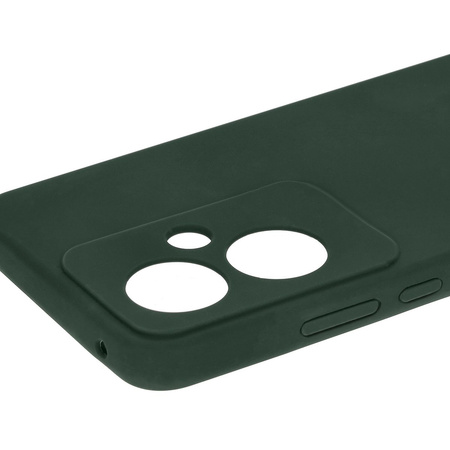Silikonowe etui Bizon Soft Case do Oppo Reno11 F 5G, ciemnozielone