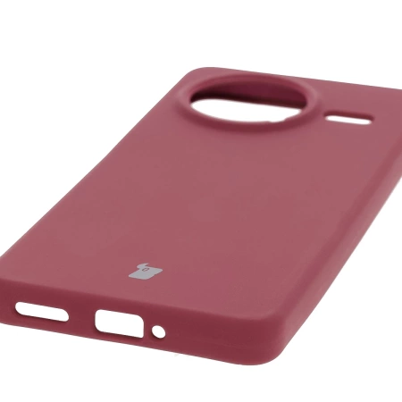 Silikonowe etui Bizon Soft Case do Xiaomi POCO F7 Pro, ciemnofioletowe