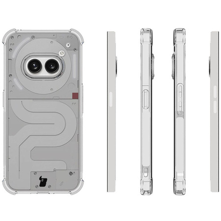 Etui + 2x szkło + obiektyw Bizon Case Clear Pack do Nothing Phone (2a), przezroczyste