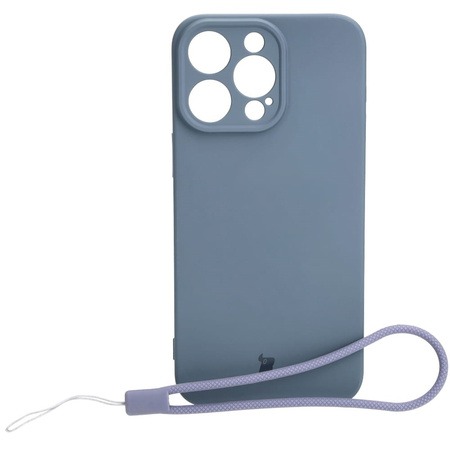 Etui Bizon Case Silicone do Apple iPhone 15 Pro Max, szare