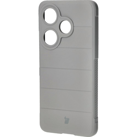 Pancerne etui Bizon Case Tur do Xiaomi Poco F6, jasnoszare