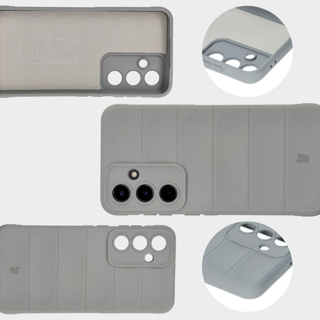 Pancerne etui Bizon Case Tur do Galaxy S24 FE, jasnoszare