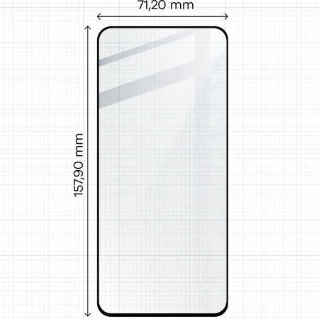 Szkło hartowane Bizon Glass Edge 2 do Xiaomi 13T / 13T Pro, czarne