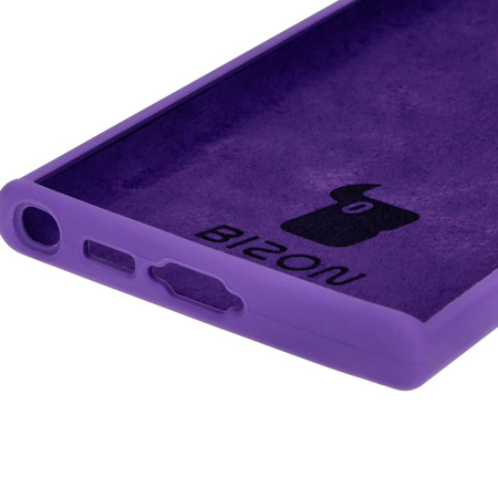 Silikonowe etui Bizon Soft Case do Galaxy S23 Ultra, fioletowe