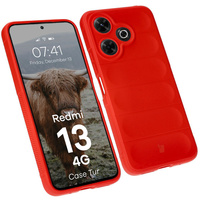 Pancerne etui Bizon Case Tur do Xiaomi Redmi 13 4G, czerwone