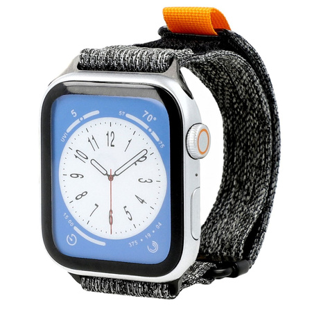 Pasek Bizon Strap Watch Urban do Apple Watch 44/45/46/49 mm, szary melanż