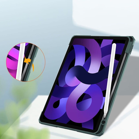 Etui Bizon Case Tab Clear Matt do iPad Air 6 / Air 5 / Air 4 / iPad Pro 11 2018, ciemnozielone