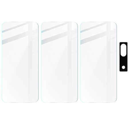 3x Szkło + szybka na aparat BIZON Clear 2 Pack do Google Pixel 8a