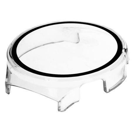 Etui ze szkłem do zegarka Bizon Case Watch Adamo do Huawei Watch 4 Pro Space Edition, przezroczyste