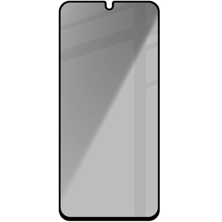 Prywatyzujące szkło hartowane Bizon Glass Edge Shadow do Galaxy A16 4G/5G, przyciemniane z czarną ramką