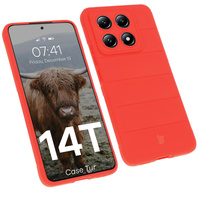 Pancerne etui Bizon Case Tur do Xiaomi 14T, czerwone