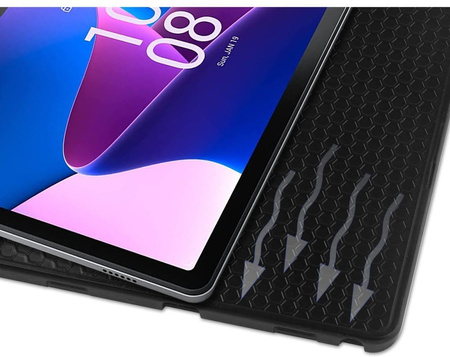 Etui Bizon Case Tab Lizard do Lenovo Tab M10 Plus Gen 3, ciemnozielone