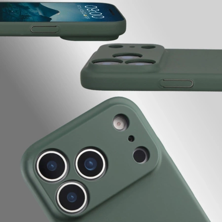 Etui Bizon Case Łupka do iPhone 17 Pro, zielone