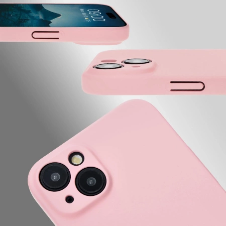 Etui Bizon Case Łupka do iPhone 15 Plus, różowe