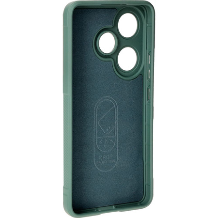 Pancerne etui Bizon Case Tur do Xiaomi Poco F6, ciemnozielone