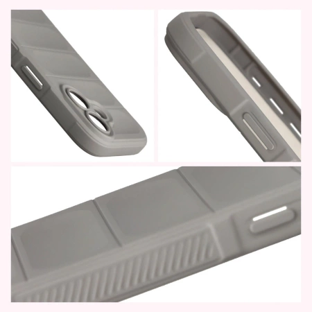 Pancerne etui Bizon Case Tur do iPhone 17, jasnoszare