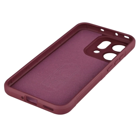 Pancerne etui Bizon Case Tur do Oppo Reno 14, burgundowe