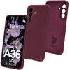Silikonowe etui Bizon Soft Case do Galaxy A36 5G, ciemnofioletowe