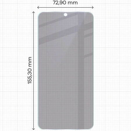 Prywatyzujące szkło hybrydowe Bizon Glass Mule Shadow do Galaxy S24 Plus, matowe