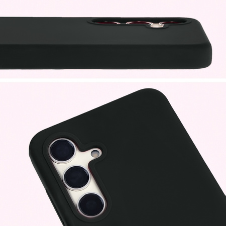 Silikonowe etui Bizon Soft Case do Galaxy S24, czarne