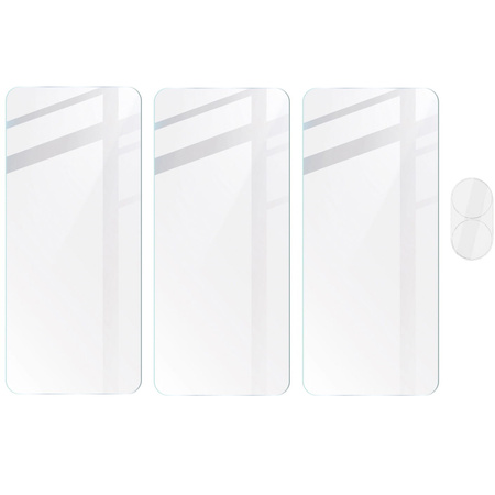 3x Szkło + szybka na aparat BIZON Clear 2 Pack do Asus Zenfone 10