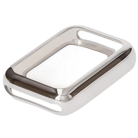 Etui z osłoną ekranu Bizon Case Watch Felipe do Xiaomi Mi Smart Band 9 Pro, srebrne