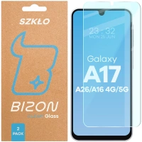 Szkło hartowane Bizon Glass Clear Duo do Galaxy A16 4G/5G / A17 5G / A26 5G, 2 sztuki