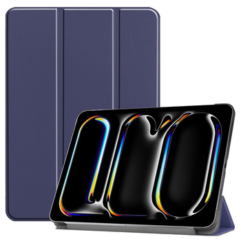 Etui Bizon Case Tab Croc do iPad Pro 11" 5 gen. 2024, granatowe