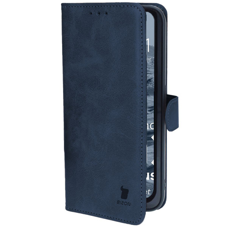 Etui z klapką Bizon Case Pocket do Nothing Phone (2a) / (2a) Plus, granatowe