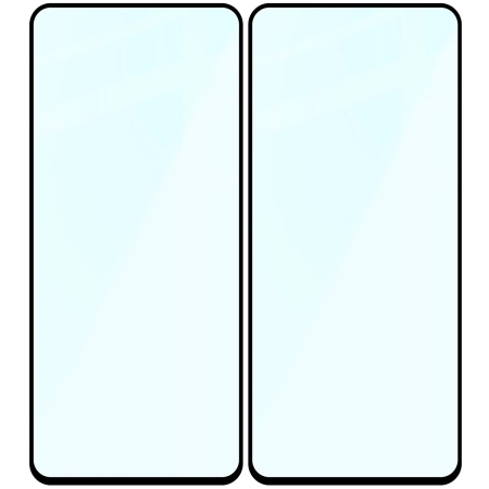 Szkło hartowane Bizon Glass Edge Duo do OnePlus Nord 3, czarna ramka, 2 sztuki