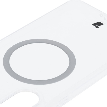 Etui z pierścieniem magnetycznym Bizon Case CrystalO do Galaxy A36 5G, przezroczyste