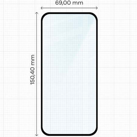 Szkło hartowane Bizon Glass Edge 2 do Google Pixel 9a, czarna ramka