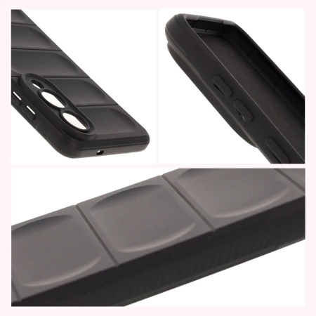 Pancerne etui Bizon Case Tur do Galaxy S25 Edge, czarne