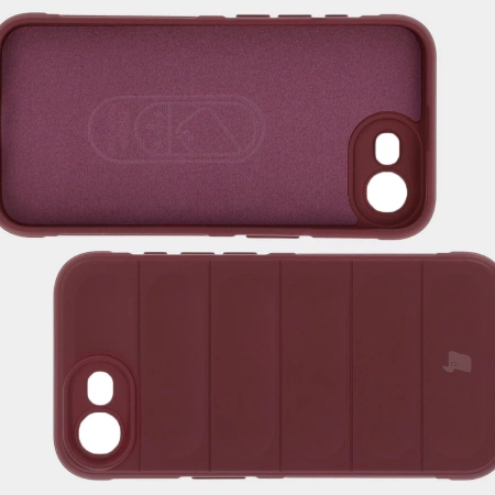 Pancerne etui Bizon Case Tur do iPhone 16e, burgundowe