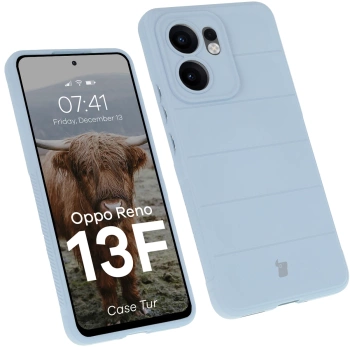 Pancerne etui Bizon Case Tur do Oppo Reno13 F, jasnoniebieskie