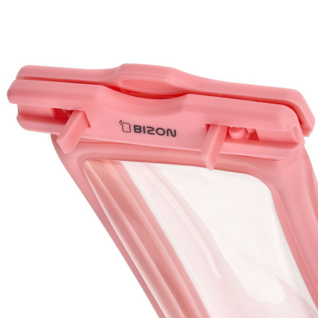 Etui wodoszczelne Bizon Case Hydrofloat, różowe