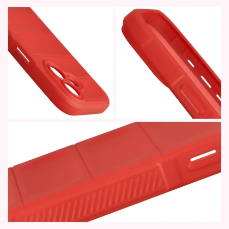 Pancerne etui Bizon Case Tur do iPhone 17, czerwone