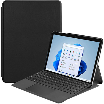 Etui Bizon Case Tab Croc do Microsoft Surface Go 3 / Go 2 / Go, czarne