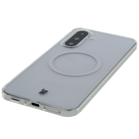 Etui z pierścieniem magnetycznym Bizon Case CrystalO do Galaxy A36 5G, przezroczyste