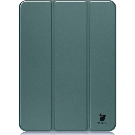 Etui Bizon Case Tab Clear Matt do iPad Air 13" 2024, ciemnozielone