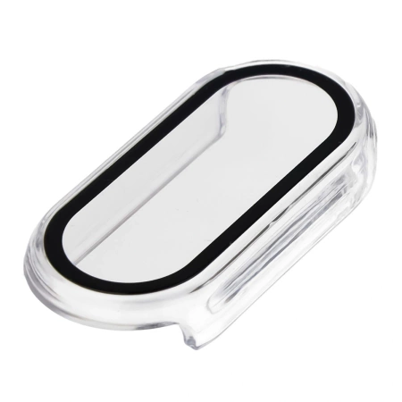 Etui ze szkłem do zegarka Bizon Case Watch Adamo do Xiaomi Smart Band 10, przeźroczyste