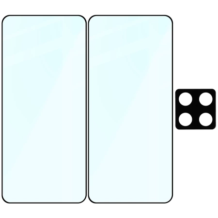 2x Szkło + szybka na aparat Bizon Edge 2 Pack do Xiaomi 14T