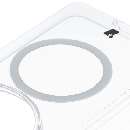 Etui z pierścieniem magnetycznym Bizon Case CrystalO do Xiaomi 15 Ultra, przezroczyste